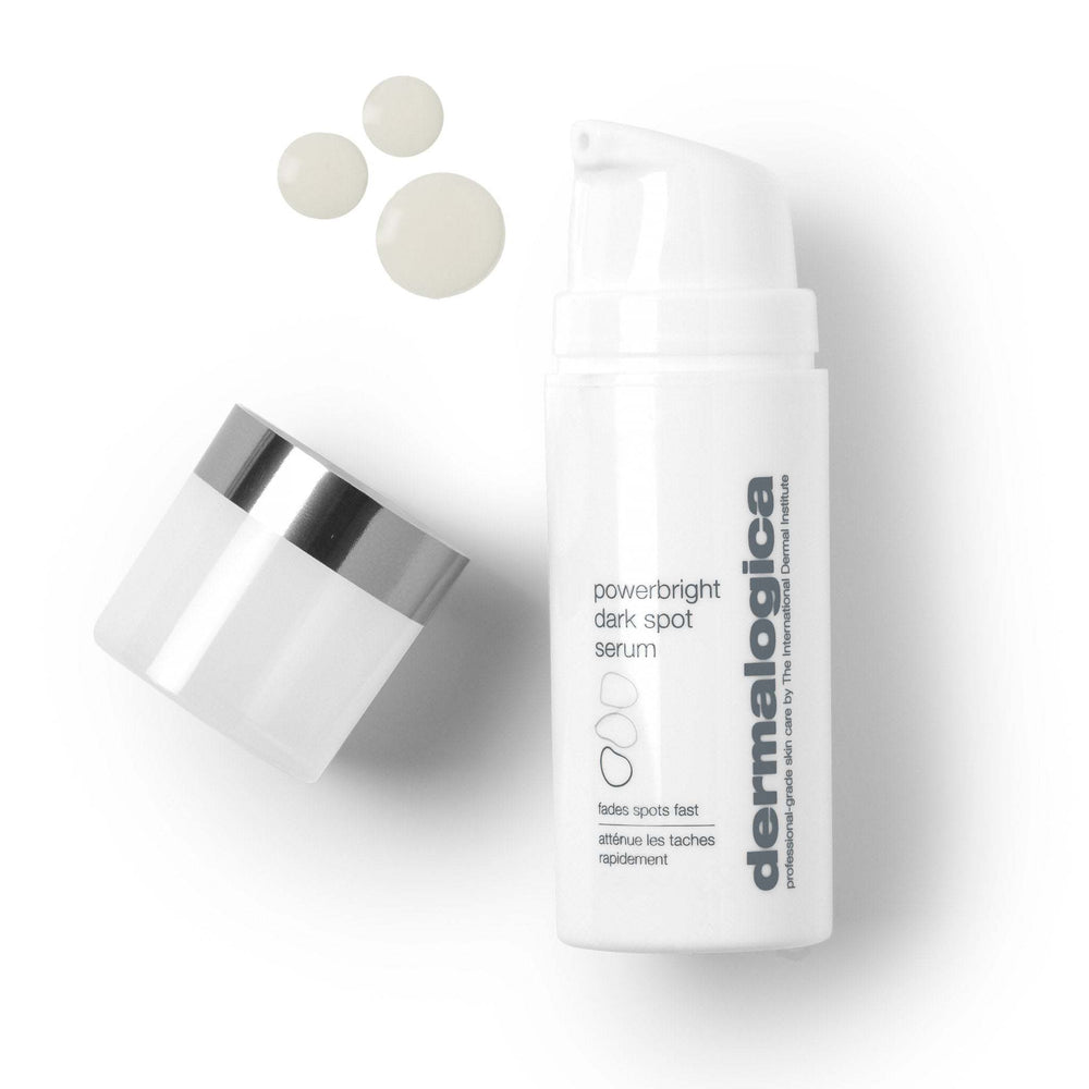 Dermalogica powerbright dark spot serum on a white background